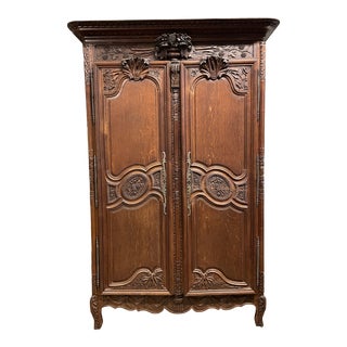 Mid 19th Century French Marriage Armoire For Sale