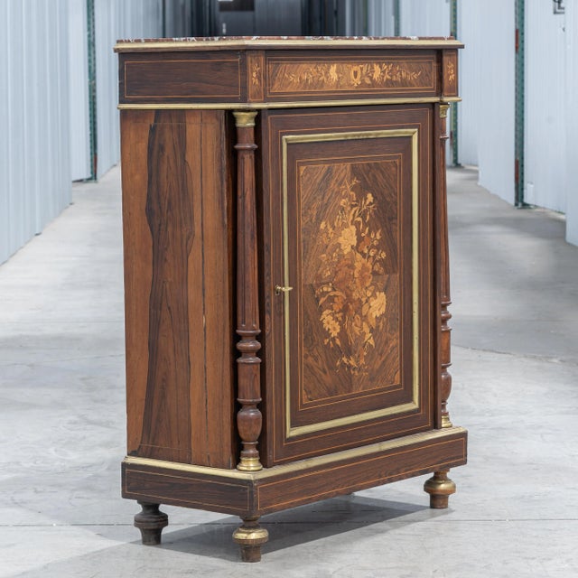 19th Century French Napoleon III "Entre Deux" Cabinet For Sale - Image 4 of 9