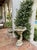 Vintage Scalloped Cast Stone Dolphin Birdbath For Sale - Image 10 of 11