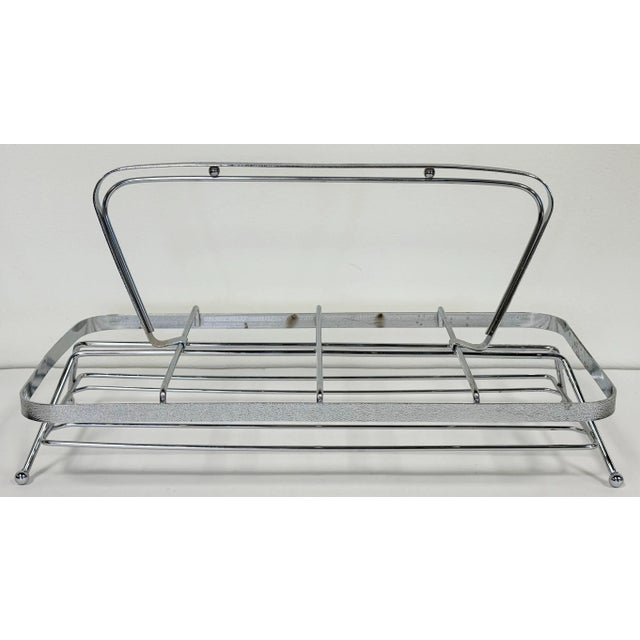 Vintage Dorothy Thorpe Silver Fade Roly Poly Glasses Set of 8 in Caddy For Sale - Image 9 of 11