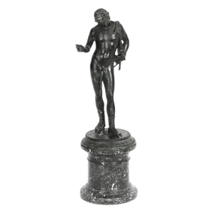 Grand Tour Patinated Bronze Figure of Narcissus, 1870s