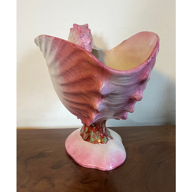 Antique 19th Century Wedgwood Pearlware Centerpiece - Pink Nautilus Sea Shell Compote Tureen For Sale - Image 14 of 16