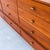 Mount Airy Furniture Company Restored 1950s Mount Airy Walnut & Brass Sculptural Mid Century Lowboy Dresser, Attributed For Sale - Image 4 of 12