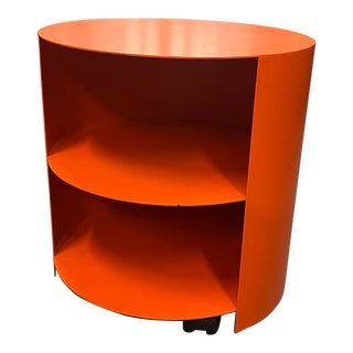 Hem Hide Side Table Orange For Sale