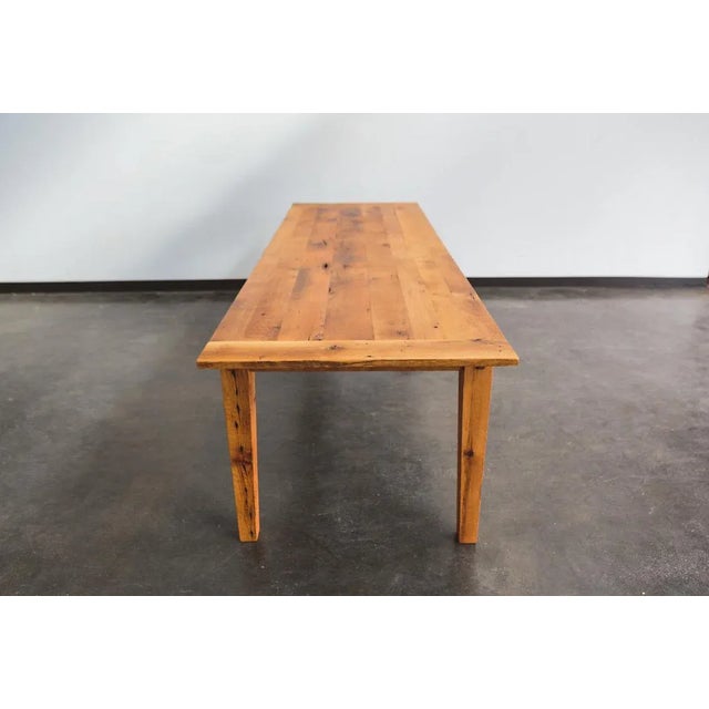 Brown Rustic Shaker White Oak Bullet Table For Sale - Image 8 of 10