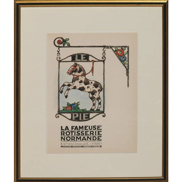 "Le Pie" French Restaurant Sign For Sale
