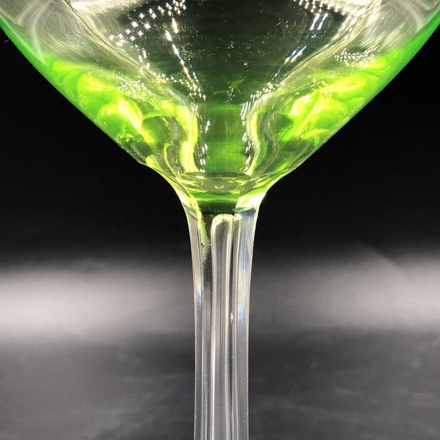 Antique Glass Dome Wine Glasses, 1890s, Set of 5 For Sale - Image 6 of 18