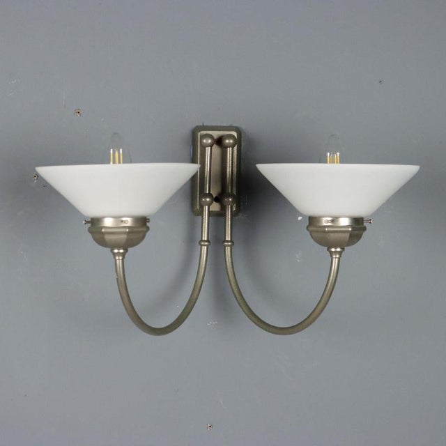 Silver Mid-Century Wall Light, 1960s For Sale - Image 8 of 8