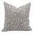 Throw Pillow Cover Designer Collection of Hand Block Printed Thick Linen 16x16 Inch- Pista For Sale