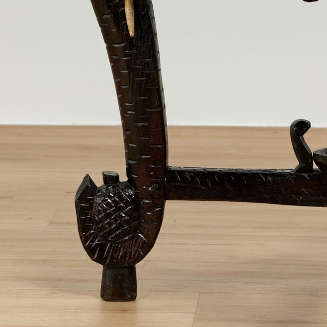 Antique Anglo Indian Inlaid and Carved Table or Stand For Sale - Image 15 of 17