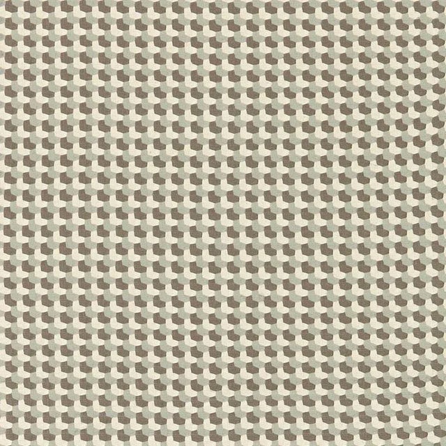 Sample - Schumacher Crosstown Weave Fabric in Haze For Sale