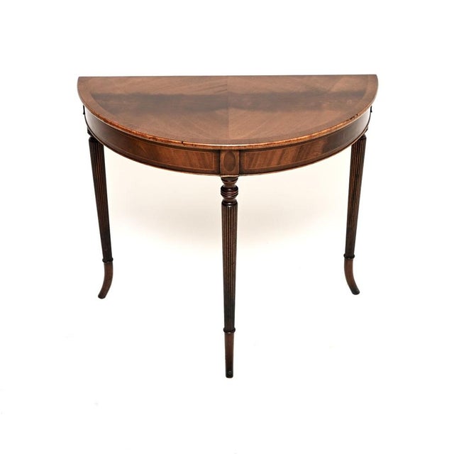 Brown Antique Regency Style Console Table, 1950s For Sale - Image 8 of 8
