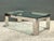 Metal Vintage Chrome and Glass Coffee Table After Karl Springer For Sale - Image 7 of 18