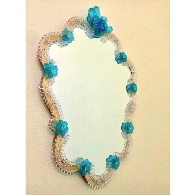 1920s Vintage Glass Art Venetian Murano Classico Mirror, 1920s For Sale - Image 5 of 5