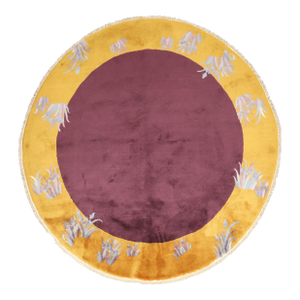 Zabihi Collection Chinese Art Deco Round Rug