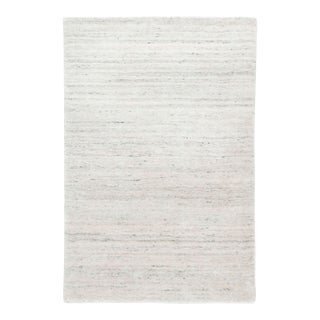 Dash & Albert by Annie Selke Nordic White Loom Knotted Rug, 2'6" x 8' For Sale