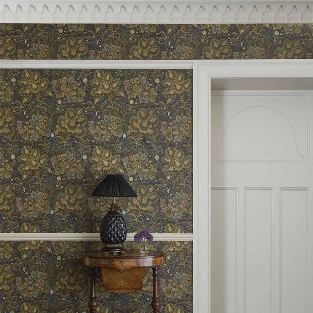 English House Of Hackney Moon Garden Wallpaper - Midnight For Sale - Image 3 of 6