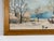 Folk Art Folk Art Winter Farm Scene by Constantine, 1971 – Snowy Americana Landscape For Sale - Image 3 of 9