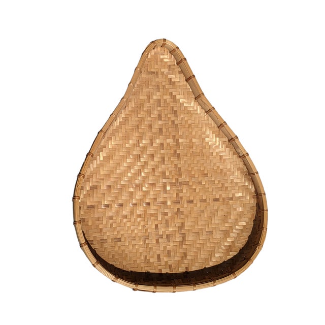 Vintage Gourd Shaped Winnowing Basket For Sale - Image 9 of 11