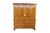 English Antique English George II Style Oyster Burl Yew Cabinet on Chest Linen Press 80" For Sale - Image 3 of 18