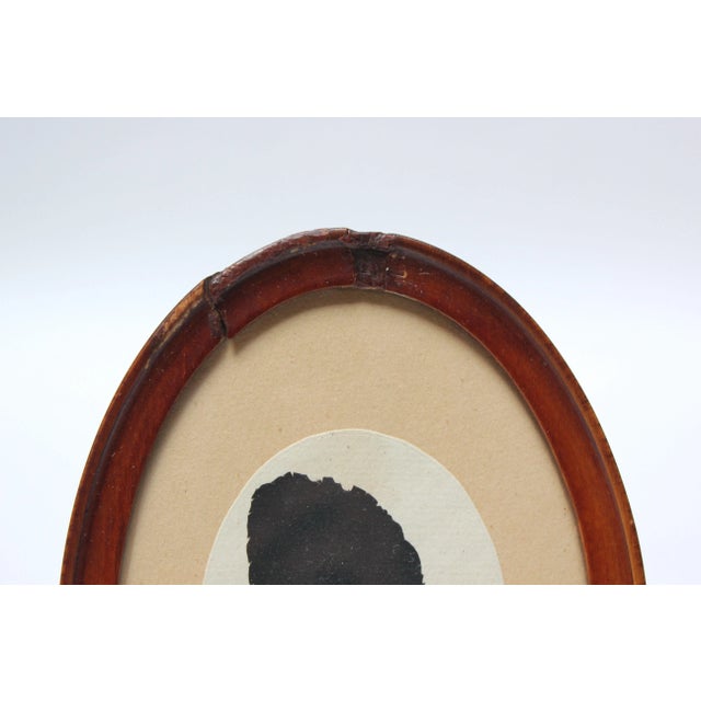 18th Century Eighteenth Century American Antique Framed "Lady" Silhouette For Sale - Image 5 of 6