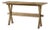 Faded Oak Narrow Solid Wood Console Table For Sale