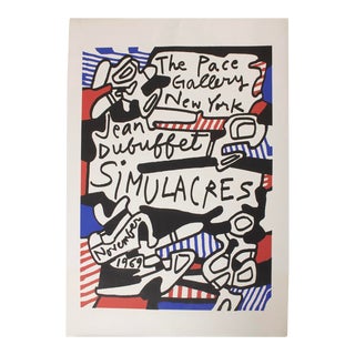 Jean DuBuffet Attributed Original Lithograph - Simulacres Pace Gallery New York For Sale