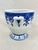 Traditional Vintage Blue & White Cachepot For Sale - Image 3 of 7
