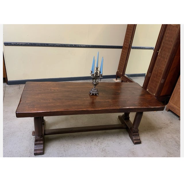 Age: circa 1940 Wood type: solid oak Condition: very good, meticulously maintained, and ready-to-use original condition...