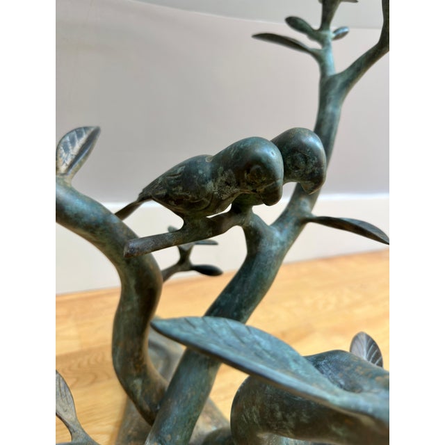 Hollywood Regency Vintage Bronze Verdigris Coffee Table by Willy Daro, 1970 For Sale - Image 3 of 16