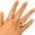 8.26 Carat Fire Opal Diamond Platinum Ring, Size 6.5 For Sale In Los Angeles - Image 6 of 6