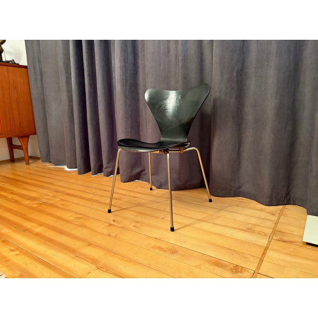 Mid-Century Modern Model 3107 Chair by Arne Jacobsen for Fritz Hansen, Denmark, 1956 For Sale - Image 3 of 13