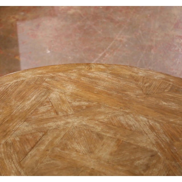Late 20th Century French Louis XV Oak Dining Table With Six Chairs For Sale - Image 10 of 12
