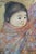 1980s Edna Hibel Japanese Ladies at Mountain & Mother Baby Oil Paintings - Set of 2 For Sale - Image 9 of 15