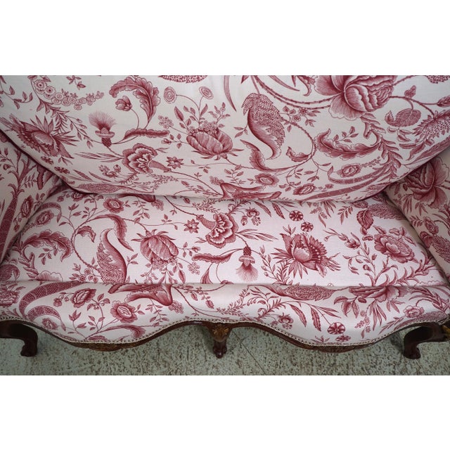 French Louis XV Style Newly Upholstered Settee For Sale - Image 12 of 12