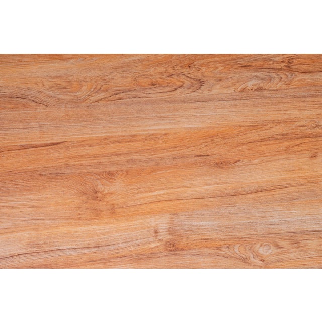 2020s Waterfall Rectangular Wood Top Gold Dining Table for 8 For Sale - Image 5 of 6