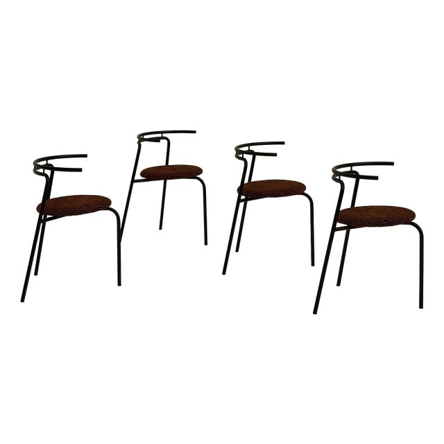 Vintage Chairs by Ross Littell for Atelier Areti, 1980s, Set of 4 For Sale