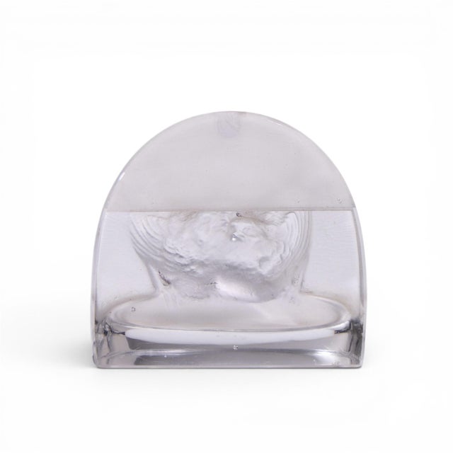 Rene Lalique Signed Birds Menu Holder For Sale In Chicago - Image 6 of 8