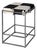 Stinson 26.5 in. Seat Height Hair on Hide Leather and Iron Counter Stool with Footrest, Black and White For Sale