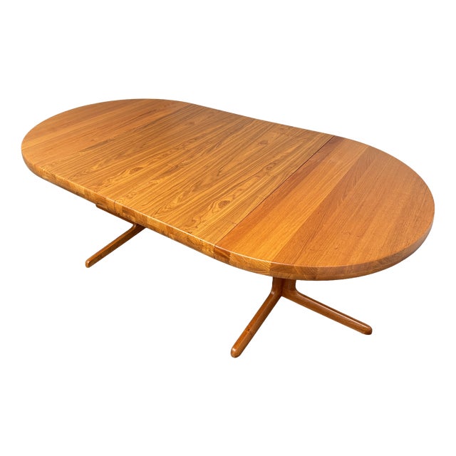 Extendable Dining Table in Teak Wood by Juul Kristensen for Brdr. Juul Kristensen, Denmark, 1970s For Sale