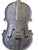 Metal Antique Silverplate Violin With Music Box and Secret Drawer For Sale - Image 7 of 11