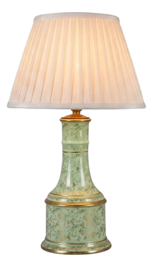 Vintage Mint Green Porcelain Table Lamp, 1950s