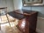 Traditional Late 20th Century Baker Bow Front Banded Top & 4 Drawers Pull Out Desk Bachelor Chest Dresser For Sale - Image 3 of 10