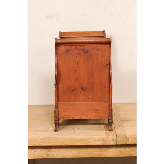 Mid-Century Modern Antique Swedish Wood-Carved Sleigh Dog Bed For Sale - Image 3 of 11