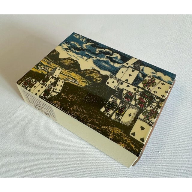 Fornasetti 20th Century City of Cards Playing Cards Box by Fornasetti For Sale - Image 4 of 4