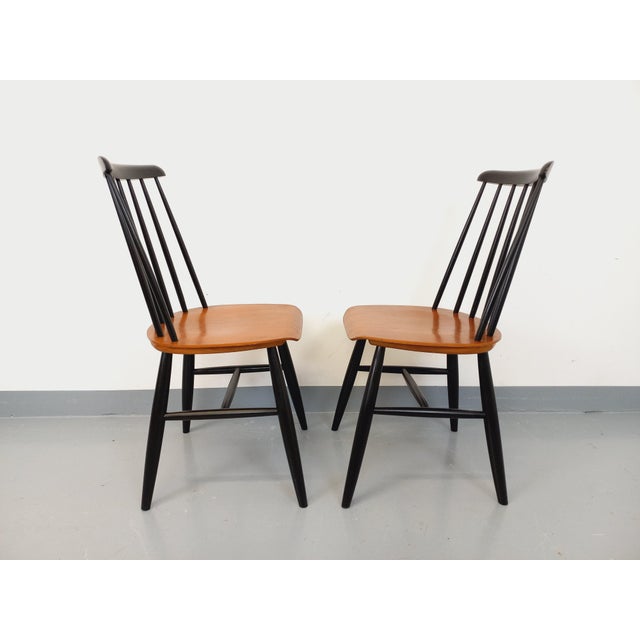 1960s Vintage Scandinavian Fanett Chairs by Ilmari Tapiovaara, 1960s, Set of 2 For Sale - Image 5 of 15
