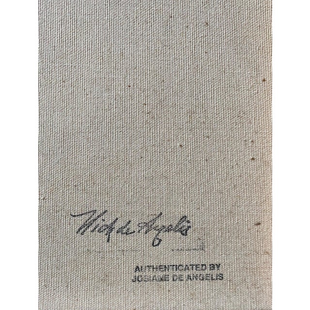 Nick de Angelis, Mixed Media Collage Oil Painting Futuristic Abstract Expressionist Machine Art, 2000 For Sale - Image 4 of 6