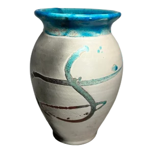 1993 Hand Crafted Ceramic Vase by James & Linda Haggerty