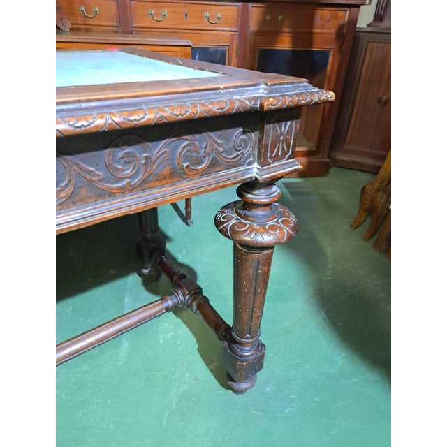 French Writing Table in Walnut For Sale - Image 6 of 7
