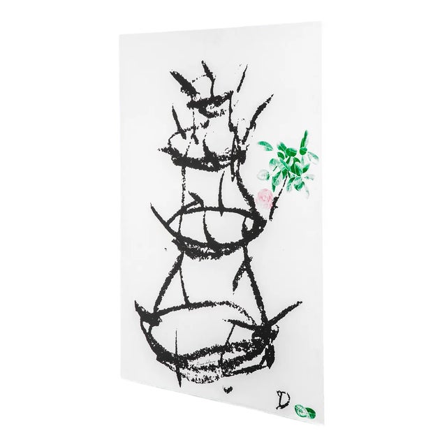 Decorative Panel Mod. Continuous Budding by Ottavio Gigliotti for Gavina, 1984 For Sale